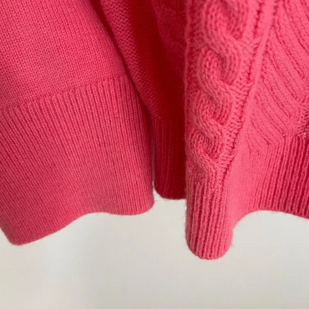 Talbots Preppy‎ Cable Knit Sweater Large Wool Blend Feminine Pullover Capsule
